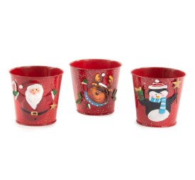 CUBO ZINC METAL 3 MIX DISEÑO NAVIDAD D.13.7 H13