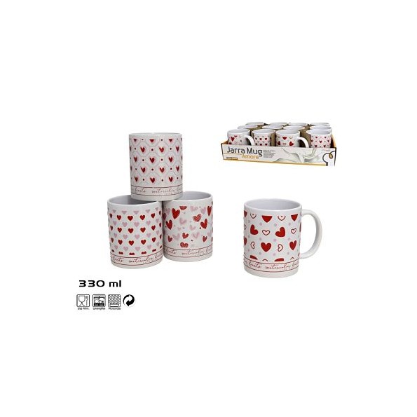 JARRA MUG 330ML  AMORE