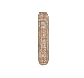 LAMPARA PIE RATAN METAL 23X23X125 NATURAL MARRON