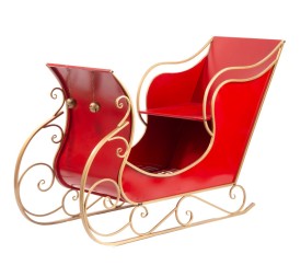 TRINEO GRANDE CON RESPALDO INCLINADO 145X57 H94 ROJO