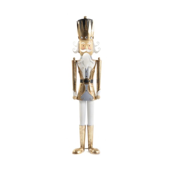 FIGURA SOLDADO GRIS/ORO H 80