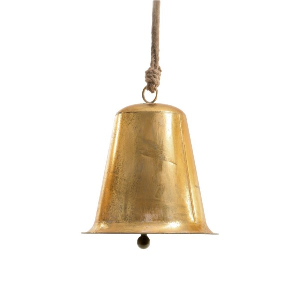 CAMPANA DE METAL DORADO PARA COLGAR d.21 H25,5