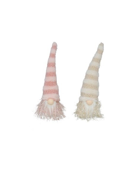 GNOMO GORRO RAYAS 10X10X30CM 2STD