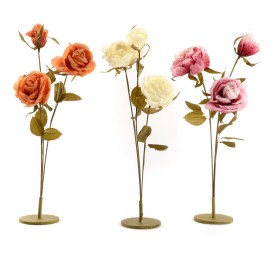 CONJUNTO FLORES ART CON BASE 3 MIX COL 100/88/80