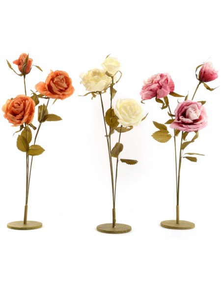 CONJUNTO FLORES ART CON BASE 3 MIX COL 100/88/80