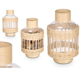 BOTELLA VIDRIO RATTAN