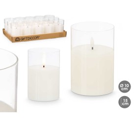 VELA LED VASO CRISTAL