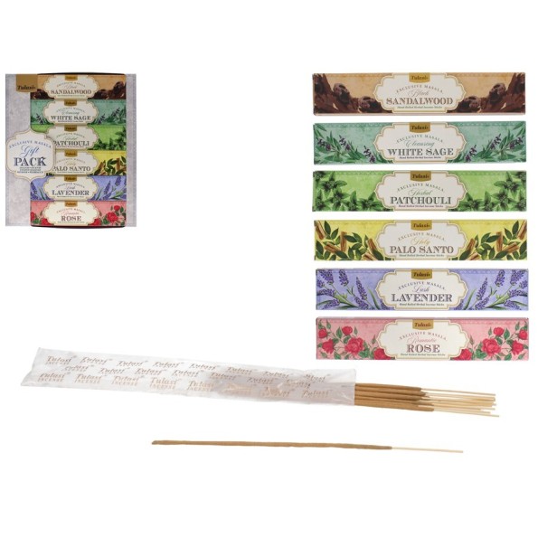 INCIENSO 15G 14 STICKS PACK 6STD EXCLUSIVE MASALA GIFT