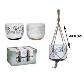 MACETERO BIKES 12 CM C/CUERDA COLGAR SUR