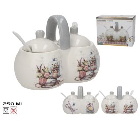AZUCARERO/SALERO C/CUCHARA 250ML ROCIO DOLOMITA 2