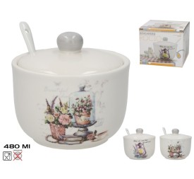 AZUCARERO C/CUCHARA 480ML ROCIO DOLOMITA 2 SURTIDO