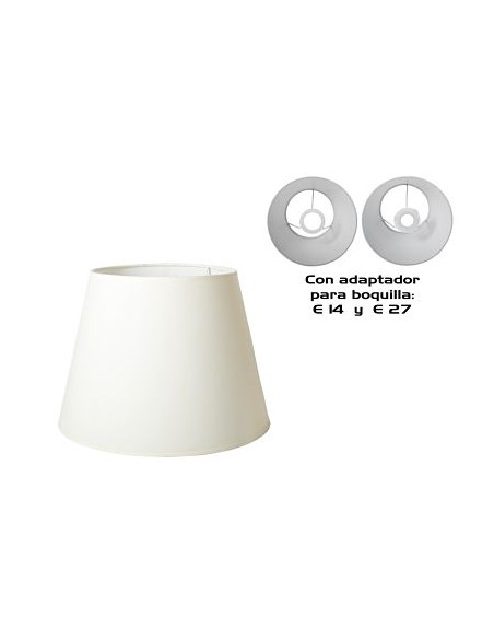 PANTALLA CONICA 20CM C/ADAPTADOR E14/E27
