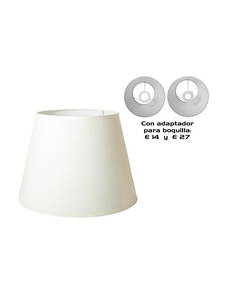 PANTALLA CONICA 30CM C/ADAPTADOR E14/E27