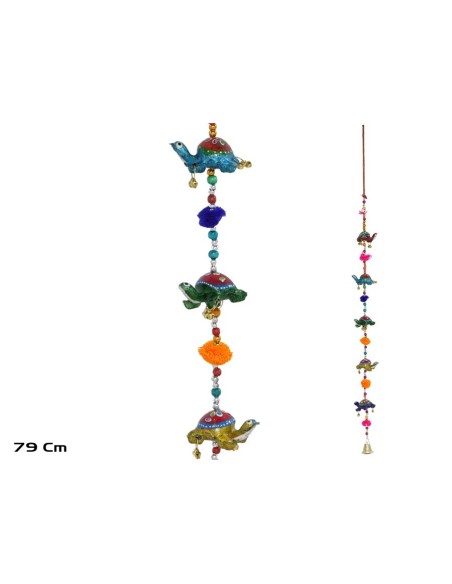 COLGANTE CAMPANAS TORTUGA 79CM