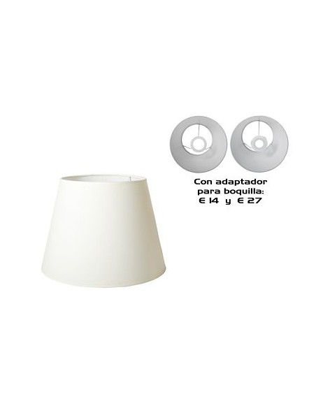 PANTALLA CONICA 15CM C/ADAPTADOR E14/E27