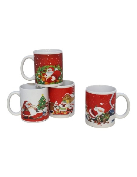 TAZA MUG CERAMICA SANTA XMAS 330ML 4STD