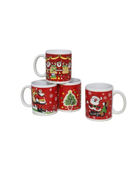 TAZA MUG CERAMICA SANTA CLAUS 330ML 4STD