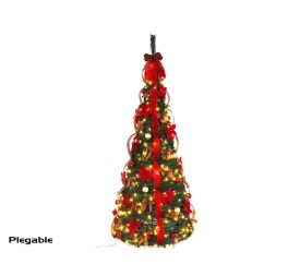 ARBOL NAVIDAD CON CINTA Y 100 LED 60X150CM