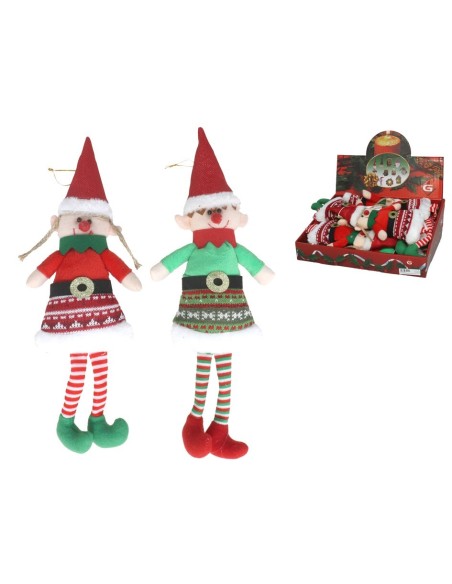 ELFO COLGANTE GORRO XMAS DECO 35 CM