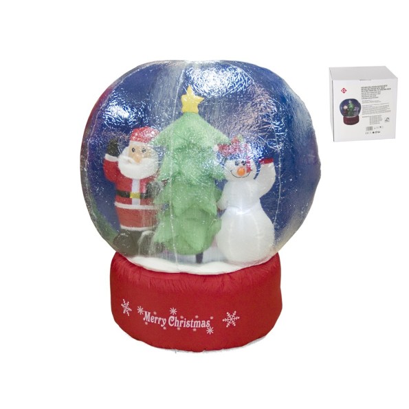 HINCHABLE BOLA NEVADA NAVIDAD 180CM