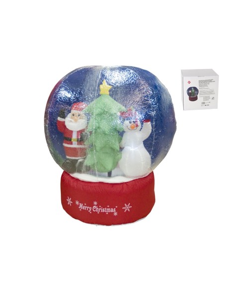 HINCHABLE BOLA NEVADA NAVIDAD 180CM