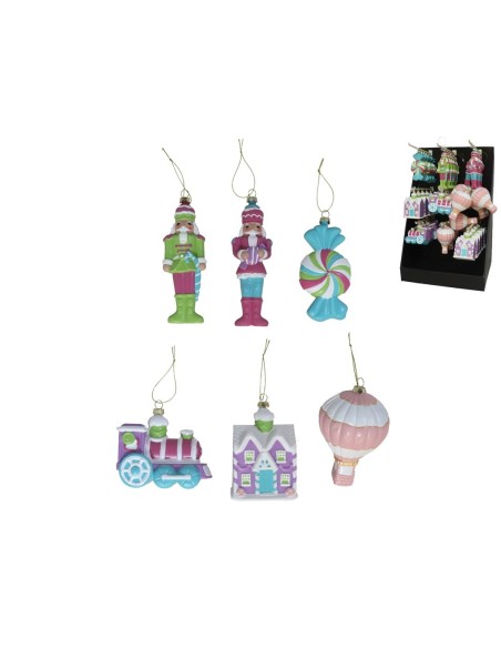 COLGANTE DULCES 6 SURTIDOS 7,6X5X11,5 CM