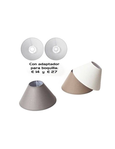 PANTALLA MOON 3STD 35CM C/ADAPT E14/27