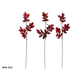 PICK HOJAS ROJO 3 SURTIDOS 64 CM