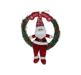 CORONA SANTA CLAUS FELIZ NAVIDAD 43X31,5CM