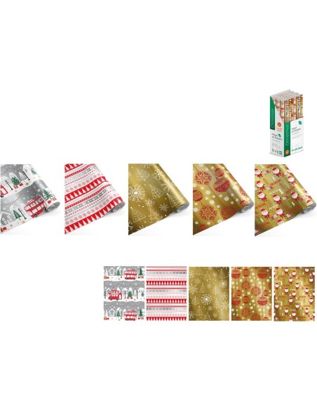 ROLLO PAPEL REGALO XMAS 0,70X2M 1