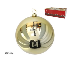 BOLA DE NAVIDAD BRILLO ORO 20CM