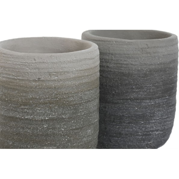 MACETERO SET 2 CEMENTO 17X17X20 DIFUMINADO 2 SURT.