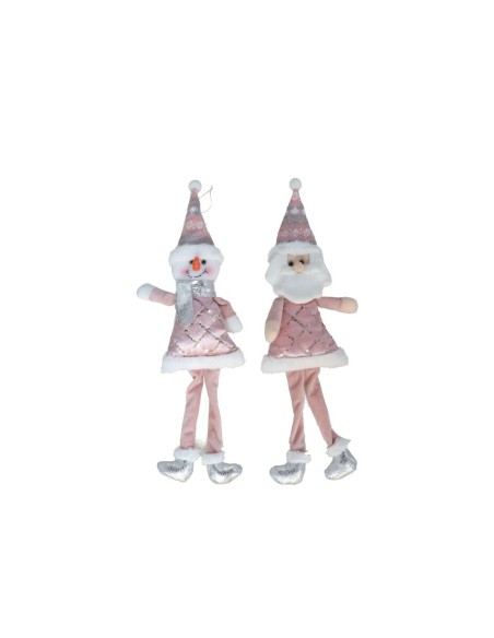 FIGURAS XMAS DECO ROSA 45 CM