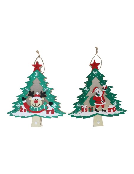 COLGANTE 1LED ARBOL NAVIDAD 18,8X21,2X2,5CM