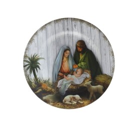 BAJOPLATO ALADO NACIMIENTO JESUS 33X33X1,5CM