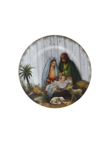 BAJOPLATO ALADO NACIMIENTO JESUS 33X33X1,5CM