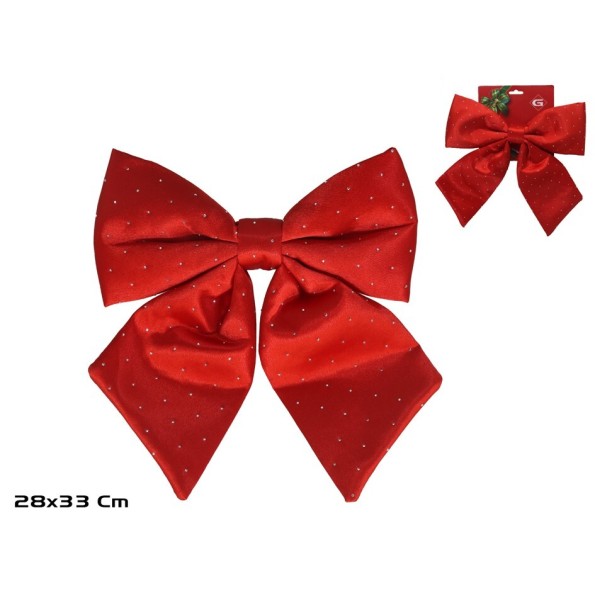 LAZO XMAS AGNES 28X33CM ROJO