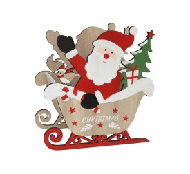 FIGURA SANTA CON TRINEO XMAS DECO 18X10X19 CM