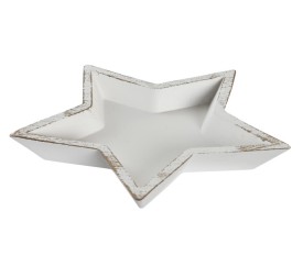 BANDEJA  MADERA 23,5X23,5X3 ESTRELLA