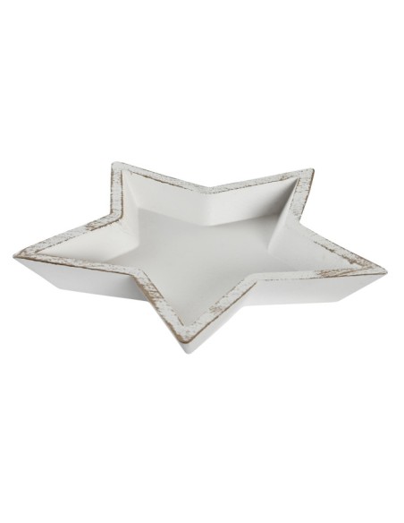 BANDEJA  MADERA 23,5X23,5X3 ESTRELLA