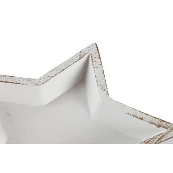 BANDEJA  MADERA 23,5X23,5X3 ESTRELLA