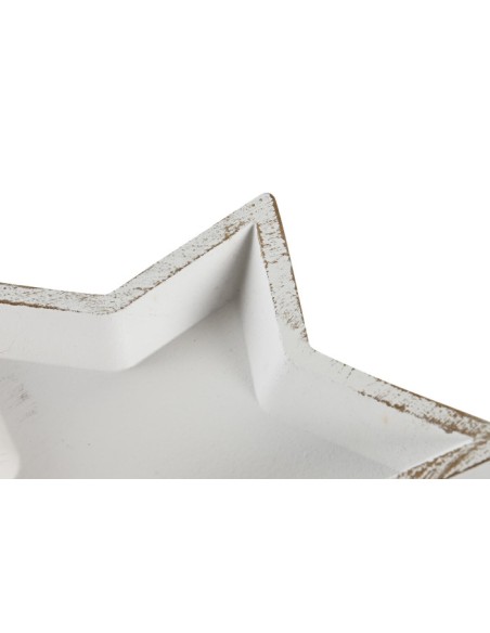 BANDEJA  MADERA 23,5X23,5X3 ESTRELLA