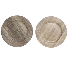 CENTRO MESA PP 33X33X2 SIMIL MADERA 2 SURT. (7465)