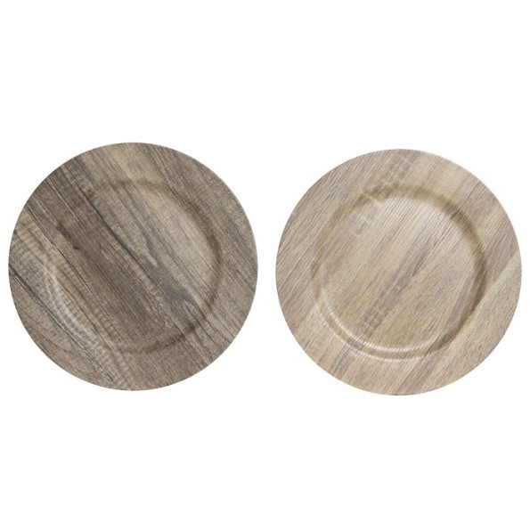 CENTRO MESA PP 33X33X2 SIMIL MADERA 2 SURT. (7465)