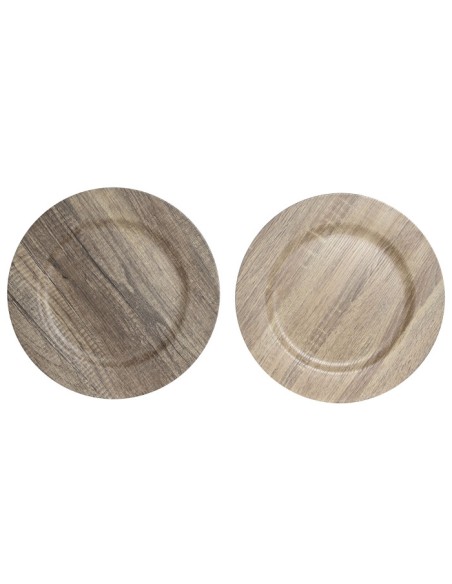 CENTRO MESA PP 33X33X2 SIMIL MADERA 2 SURT. (7465)