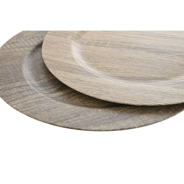 CENTRO MESA PP 33X33X2 SIMIL MADERA 2 SURT. (7465)