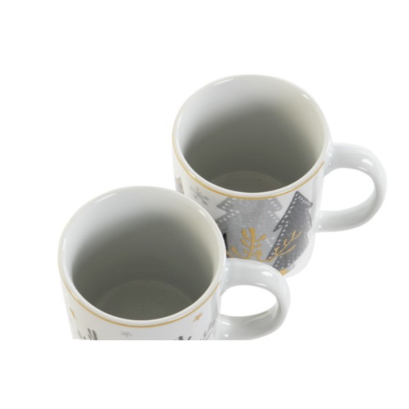 MUG PORCELANA 11X8X9,5 300ML RENOS 2 SURT.