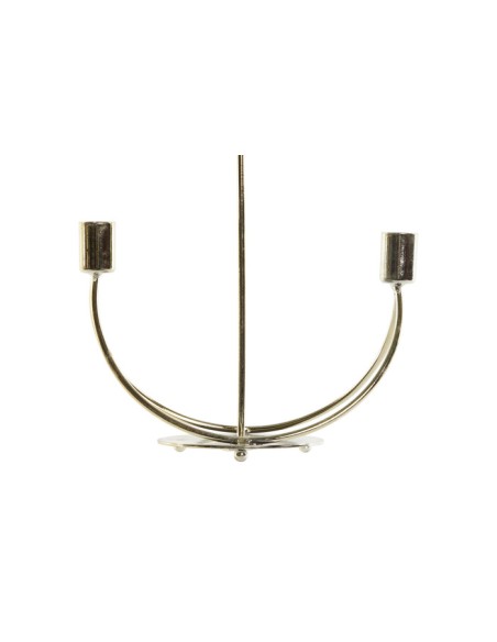 CANDELABRO METAL 22,5X10,5X28,5 BRILLANTE DORADO