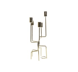 CANDELABRO METAL 11X11X32 BRILLANTE DORADO