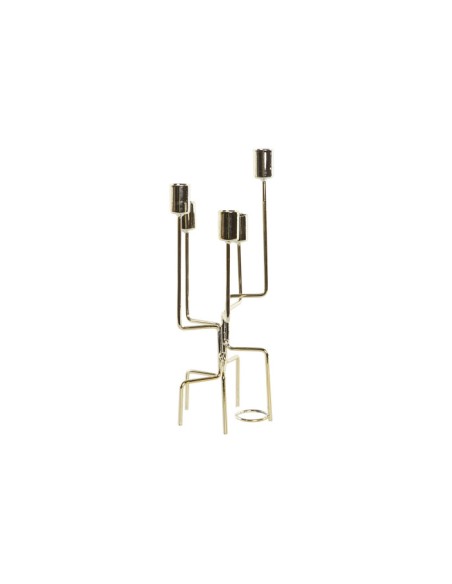 CANDELABRO METAL 11X11X32 BRILLANTE DORADO